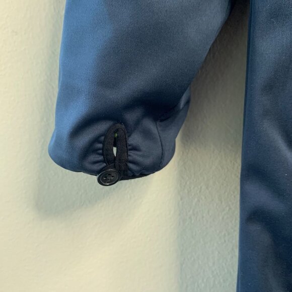 GREAT AUSSIE SWIM PARKAS Swim Robe Kids 14 Youth Long Navy Blue Parka Neon Green - Picture 7 of 14